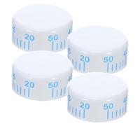 Sewroro Lot de 4 Boutons Thermostat Réglables pour Réfrigérateur et Congélateur, Capuchons de Commande Thermique Universels Blancs, Contrôle Précis Température, Remplacement du Bouton