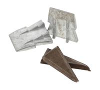 Sewroro Lot de 4 Coins Robustes pour Manche de Hache, Accessoires de Fixation Renforcés, Cales Coniques pour Marteaux, Installation Solide pour Charpentiers et Constructeurs