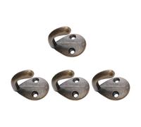 Sewroro Lot de 4 Crochets Muraux en Métal Style Américain Rétro Cintres Seul Crochet Compact pour Vêtements Accessoires et Décoration Murale Support de Rangement Pratique pour Salle de