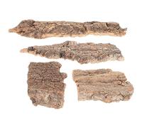 Sewroro Lot De 4 Écorces De Liège Naturel pour Reptiles Substrat pour Terrariums Serpents Araignées Dragons Barbus Grenouilles Fournitures