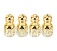 Sewroro Lot de 4 Mini Flacons de Parfum Vides 6ml en Verre Teinté Anti-uv, Flacons Rechargeables pour Huiles Essentielles et Parfums, Format Voyage Portable pour Femmes et Style Aléatoire