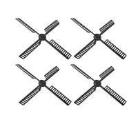 Sewroro Lot de 4 Pales d'Éolienne en Plastique Grand Format Accessoires de Rechange pour Moulin à Vent Solaire de Jardin Pièces D’Éolienne Étanches Rotation Extérieure Décorative