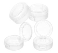 Sewroro Lot de 4 Palettes Vides pour Fards à Paupières 26 Mm en Plastique Mat Blanc, Godets Vides pour Blush et Highlighter, Compactes et Légères, pour Maquillage de Voyage et Retouches