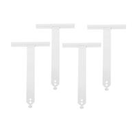 Sewroro Lot de 4 Pièces de Rechange Ressorts Suspendre pour Volet Roulant Blanc, Plaques Suspendre en Acier Fixation Queue D'aronde, Accessoires Robustes pour Réparation Volets de Fenêtre