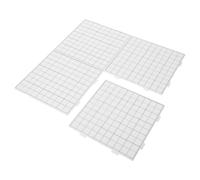 Sewroro Lot de 4 Plaques à Picots pour Perles à Repasser 52 X 52 Picots Base en Plastique Blanc 26 MM Épaisseur Plateaux à Gabarits pour Loisirs Créatifs et Projets DIY Perles