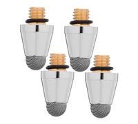 Sewroro Lot de 4 Pointes de Stylet Capacitif M5 Filetées, Tissu Conducteur en Fibre D'argenté 5mm, Remplacement pour Stylet Écran Tactile, Usage Tablette et Smartphone, Haute Précision,
