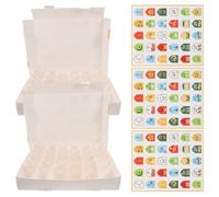 Sewroro Lot de 5 Boîtes Présents Numérotées Eid Mubarak Mini Coffrets en Carton pour Calendrier de Compte à Rebours Ramadan Boîte à Friandises Compacte pour Célébration Aïd DIY