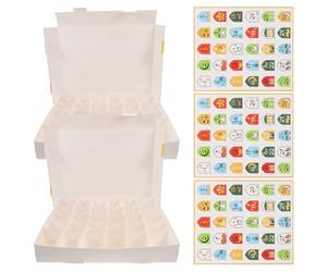 Sewroro Lot de 5 Boîtes Présents Numérotées Eid Mubarak Mini Coffrets en Carton pour Calendrier de Compte à Rebours Ramadan Boîte à Friandises Compacte pour Célébration Aïd DIY