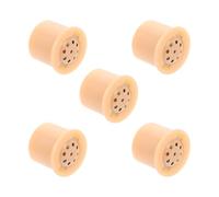 Sewroro Lot de 5 Boîtes Vocales Rondes en Plastique Universelles pour Jouets Musicaux, Accessoires Sonores Compacts et Légers, Éléments de Création Musicale pour Poupées et Loisirs