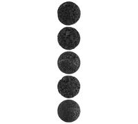 Sewroro Lot de 5 Pierres Volcaniques Noires Rondes 5 Cm pour Sauna Traditionnel et Hammam Pierres Chauffantes Naturelles pour Diffusion Rapide de Chaleur et Purification de L’air