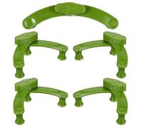 Sewroro Lot de 5 Pinces à Cintrer Les Branches Réutilisables en Plastique Vert Outil de Jardinage Léger pour Formation et Fixation des Branches D’Arbres Fruitiers et Plantes en Pot