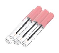 Sewroro Lot de 5 Tubes D'eyeliner Vides de 10 Ml avec Bouchons Roses Étanches, Tubes Distributeurs pour Liquide à Cils Faits Maison, Flacons Rechargeables Pratiques et Compacts