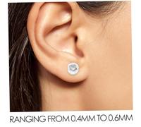 Sewroro Lot De 50 Fermoirs De Boucles D'Oreilles En Forme De Hameçon En Silicone Durables Et Universels En Gel De Silice Argentés