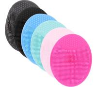 Sewroro Lot de 6 Brosses Exfoliantes Visage en Silicone Multicolore Nettoyant Exfoliant Doux et Multifonctionnel pour Visage et Corps pour Soin Quotidien et Massage Sensoriel