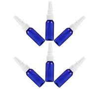 Sewroro Lot de 6 Flacons Vides Cosmétiques PET 30 Ml Bleu Pulvérisateur Nasal Petit Flacon de Lotion Rechargeable pour Voyage Parfum Huiles Essentielles Réutilisable et Hermétique