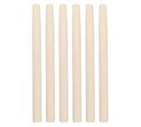 Sewroro Lot de 6 Manches Longs en Bois Naturel 38 CM pour Pelle Petite Hache Houe Poignées de Rechange Robustes Polyvalentes pour Outils Agricoles et Jardinage