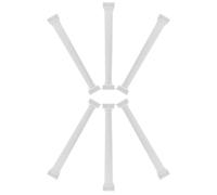 Sewroro Lot de 6 Mini Colonnes Romaines en Plâtre Peint Couleur Pierre Décoration de Table et Accessoire Photo pour Jardin Zen de Bureau Ornement Architectural pour Présentation et