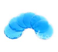 Sewroro Lot de 6 Patchs Oculaires Rafraîchissants en Gel PVC Rond Applications Froides et Chaudes pour Soin des Yeux Soulagement des Douleurs Usage Réutilisable Couleur Bleue