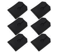 Sewroro Lot de 6 Protège-rasoirs en Cuir Pu Noir, Étui de Voyage Compact pour Tête de Rasoir Manuel, Manchon Protecteur Antirouille et Étui de Rangement Pratique pour Accessoires de