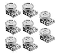 Sewroro Lot De 8 Boutons Pour Bretelles De Jeans Boutons Fonctionnels Clips Pour Accessoires Pour Chapeaux En Métal Résistants