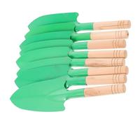 Sewroro Lot de 8 Petites Pelles de Jardin Tête Manches en Bois Outil de Plantation Polyvalent pour Creuser Ameublir et Désherber Adapté au Jardinage et Travaux Horticoles