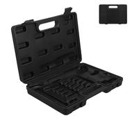 Sewroro Mallette de Transport Rigide en Plastique Noir pour Marteaux Pneumatiques 150/190/250 Boîte à Outils Multifonction Portable avec Plateau Organisateur Coffre à Outils Portatif