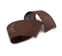Sewroro Marron Rouleau de Ruban de Jute pour Décorations de Mariage | Toile de Jute Naturelle, pour Couronnes et Emballage Présent, Style Artisanal, Rouleau Deux Mètres