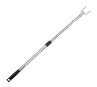 Sewroro Mât d'attelage réglable télescopique 56-91 cm en Acier Inoxydable et Alliage, Perche à décrocher télescopique, Gain de Place pour penderie et Plafond