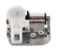 Sewroro Mécanisme de Boîte à Musique à Remontage 18Ns33 Double Tige Filetée M30 et Bouton Champignon Mouvement Musical DIY Polyvalent Pause Lecture Compatible Boîtes en Bois Métal