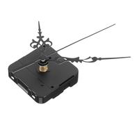 Sewroro Mécanisme D'horlogerie à Mouvement Inverse Aiguilles Noires, Kit de Remplacement à Piles, Plastique et Fer, Compatible Réparation Horloge Murale Diy, Silencieux et Solide