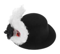 Sewroro Mini Chapeau Haut-de-Forme Gothique Oreilles de Lapin et Épingles à Cheveux Œil Vintage pour Halloween Accessoires de Cheveux pour Femmes et Filles Décoration Costume Fête