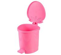 Sewroro Mini Corbeille de Bureau Couvercle à Clapet Poubelle de Table Compacte et Légère pour Bureau la Cuisine et Voiture Design Pratique et Finition Satinée Couleur Aléatoire