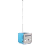 Sewroro Mini D'aluminium Rétro Haut-Parleur sans Fil Alliage Portable | Compact et Léger, Bons Effets Musicaux, Solide, Bleu, pour Ordinateur Portable et Lecteur Mp3