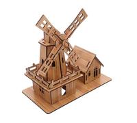 Sewroro Modèle Assemblé De Moulin à Vent Kit De Projet De Moulin à Vent Kit De Jouets De à Artisanal De Bricolage Jouets De Bricolage De à Khaki