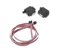 Sewroro Module de Détection de Filament 1,75mm 2 Pièces Interrupteur de Fin de Filament, Plastique et Métal Connecteur 3 Broches, Noir, Plug And Play, Pause/reprise pour Imprimante 3d