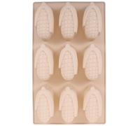 Sewroro Moule à Biscuits en Silicone Antiadhésif 9 Cavités Forme Maïs Gris Moule à Chocolat et Bonbons pour Pâtisserie Maison Résistant au Four Micro-Ondes et Congélateur