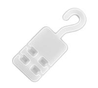 Sewroro Moule en Silicone pour Cintre, Moule à Crochet Suspendre Créatif, Blanc, Silicone, Haute Transparence, Flexible, pour Loisirs Créatifs et DIY, Famille et Amis