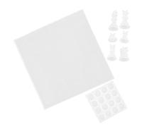 Sewroro Moule Silicone Réutilisable pour Échecs Kit de Fabrication DIY Échiquier Démoulage Facile sans Adhérence Set Complet pour Création Artisanale
