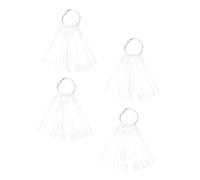 Sewroro Nuancier pour Capsules d'Ongles 150 Pièces en Plastique Transparent Anneau Métallique Palettes de Couleurs pour Manucure Matériel Nail Art pour Salon de Beauté