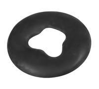 Sewroro Oreiller de Massage Facial en Silicone Noir pour Table de Spa, Coussin O Ergonomique Rembourrage Doux, Adapté Salon de Beauté et Soins Esthétiques, Nettoyage Facile, Usage