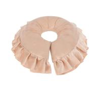 Sewroro Oreiller U en Coton pour Visage Spa et Salon de Beauté Coussin Amovible Beige pour Table de Massage Repose-Tête Confortable et Respirant Usage Professionnel et Domestique