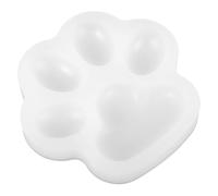 Sewroro Palette de Peinture Silicone Chat Patte Plateau Mélangeur Petit pour Aquarelle Gouache Huile Palette Vide Réutilisable pour Artistes et Loisirs Créatifs
