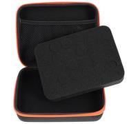 Sewroro Paquet de Rangement pour Huiles Essentielles 30 Compartiments Antichoc Orange Pochette de Transport Étanche Compatible Flacons 5Ml/10Ml/15Ml Étui de Voyage Compact pour