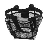 Sewroro Paquet de Suspendu en Filet Noir Moyen avec 8 Poches Grosse Capacité Séchage Rapide Trousse de Toilette Portable pour Sport Voyage Plage Camping et Salle de Bain