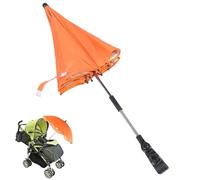 Sewroro Parasol de Poussette Bébé à Clipser, Protection Uv, Orientation Réglable, Compatible Chariot et Fauteuil Roulant, pour L'été Vacances