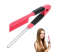 Sewroro Peigne Lisseur Pliable pour Cheveux Femmes Outil de Lissage en Plastique Rose Fuchsia Peigne de Salon Coiffure pour Fixation et Séchage Accessoire Coiffant Pratique