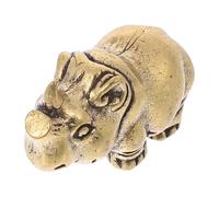 Sewroro Pendentif Rhinocéros Laiton Vintage Accessoire DIY pour Porte-clés et Décoration Suspendue Ornement et Élégant pour Cadeau et Usage Quotidien