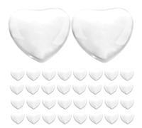 Sewroro Perles de Verre Transparentes pour Vernis à Ongles 30 Pièces de Cœur Présentoir de Manucure Professionnel pour Nail Art et Salon de Beauté Support pour Faux Ongles et Présentoir
