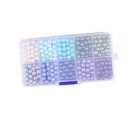 Sewroro Perles de Verre Vertes pour DIY Perles Artisanales Durables avec Accessoires Bijoux et Décoration