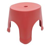 Sewroro Petit Tabouret Plastique Antidérapant Léger en PP Cuisine et Dortoir, Marchepied Pratique et Robuste de Couleur Rose